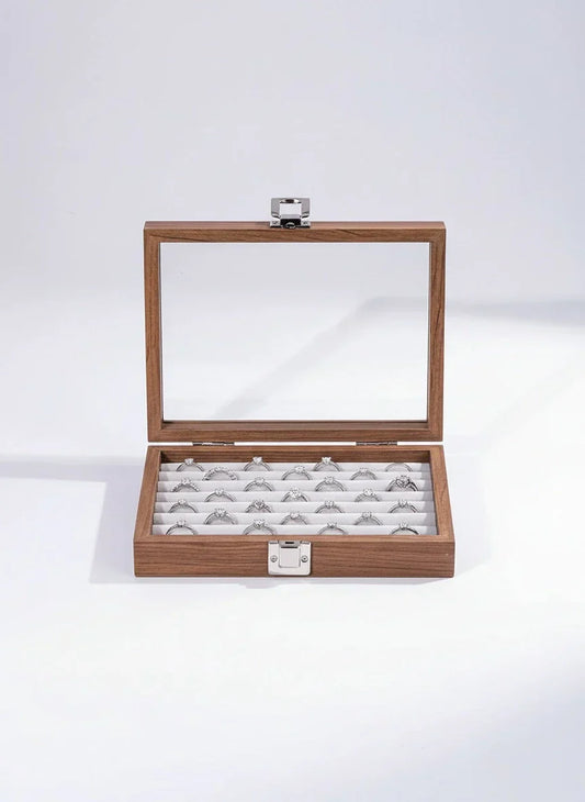 Boîte à bijoux bois vintage – Raffinement classique